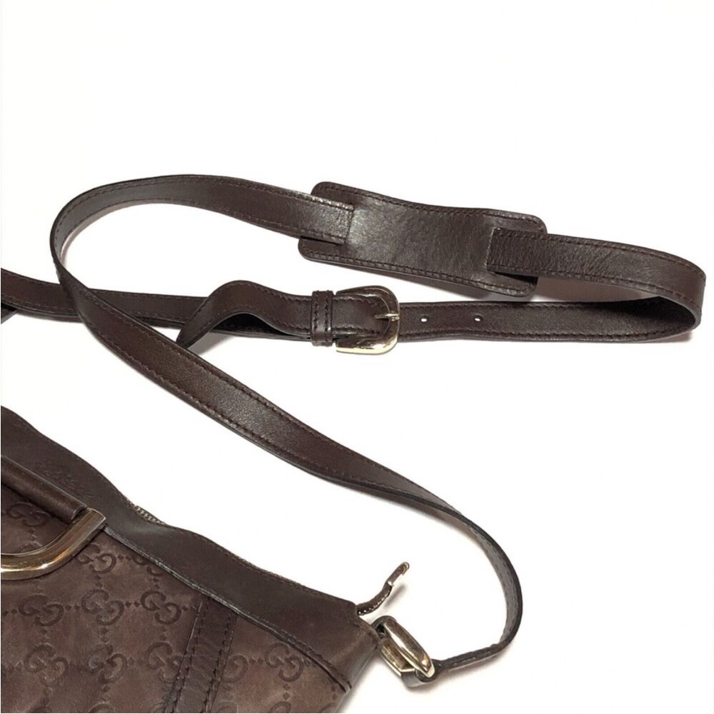 Gucci Brown Monogram Crossbody Bag - Picture 8 of 15